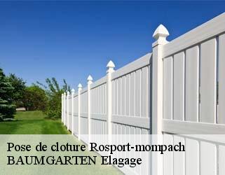 Pose de cloture  rosport-mompach- BAUMGARTEN Elagage