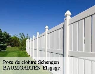 Pose de cloture  schengen- BAUMGARTEN Elagage